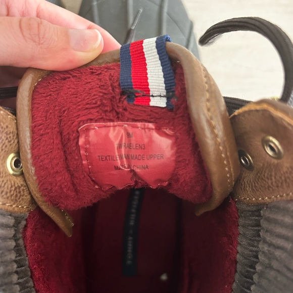 Brown and Navy Tommy Hilfiger Raelen 2 Rain Boots - Picture 5 of 5